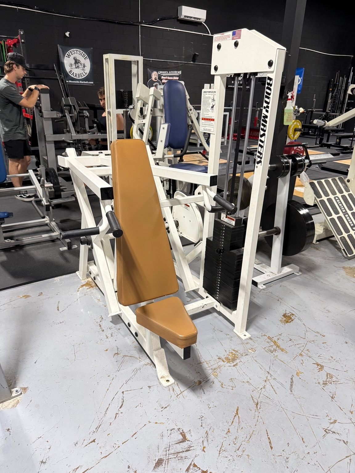 Body Masters chest press at Full Tilt Barbell Club